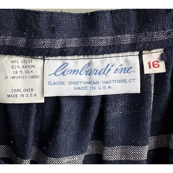 VTG Plaid Pleated Skirt Navy Blue Talbots Grunge Academia Preppy Size 16 (M/L) - Picture 3 of 10